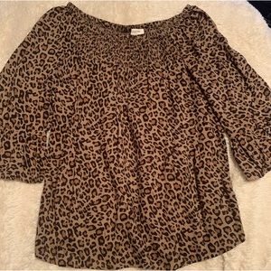 Beachlunchlounge animal print top- Medium